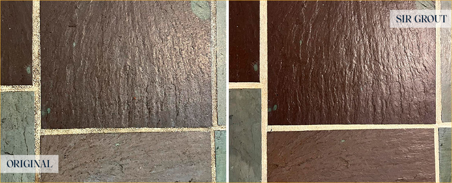 Slate Floor Restored by Our Expert Tile and Grout Cleaners in Indianapolis, IN