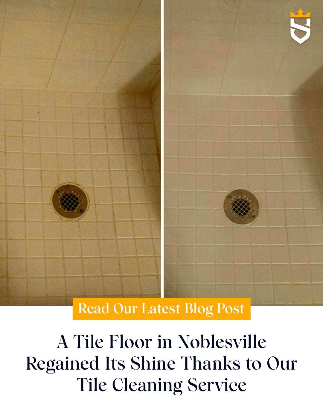 A Tile Floor in Noblesville Regained Its Shine Thanks to Our Tile Cleaning Service