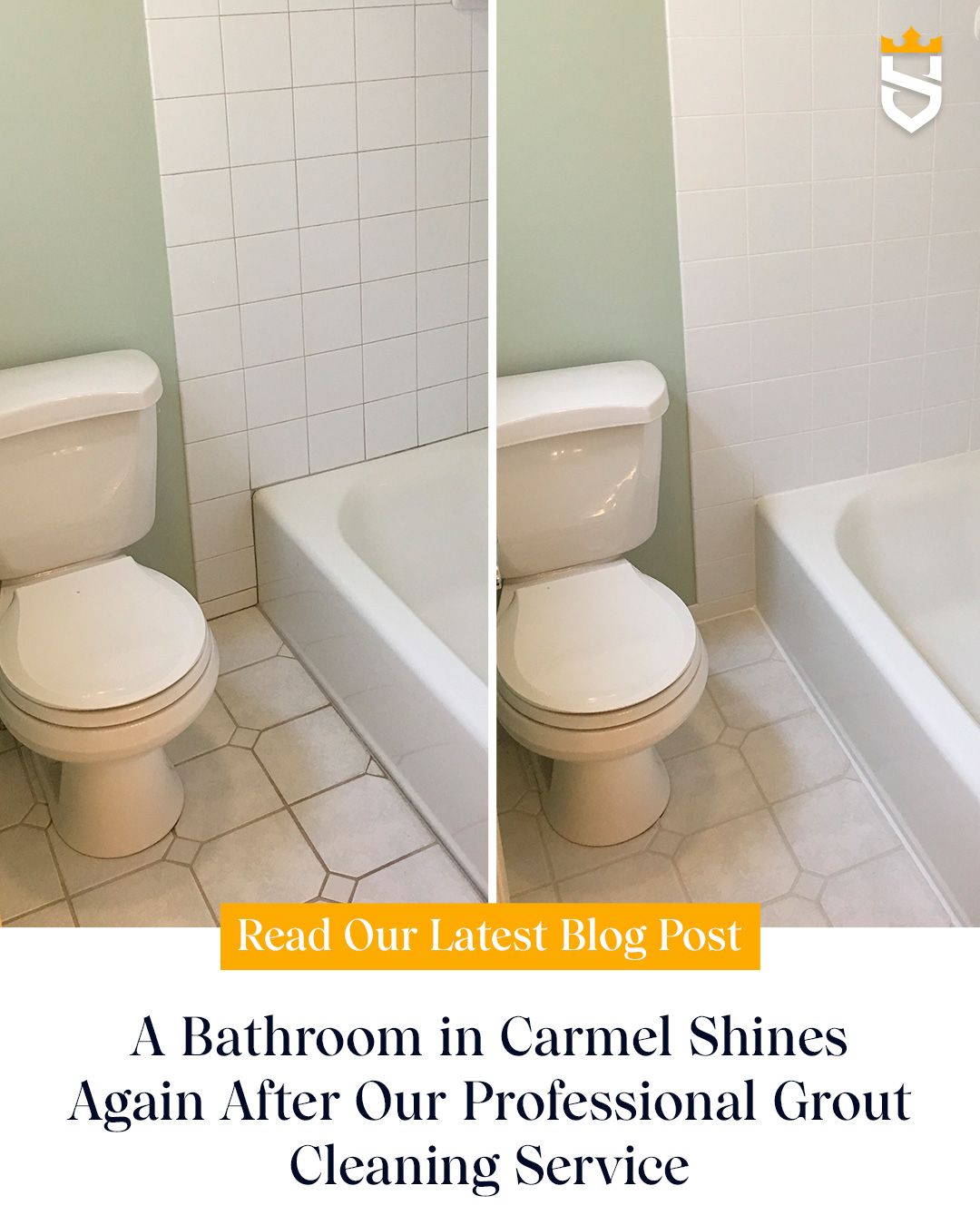 A Bathroom in Carmel Shines Again After Our Professional Grout Cleaning Service